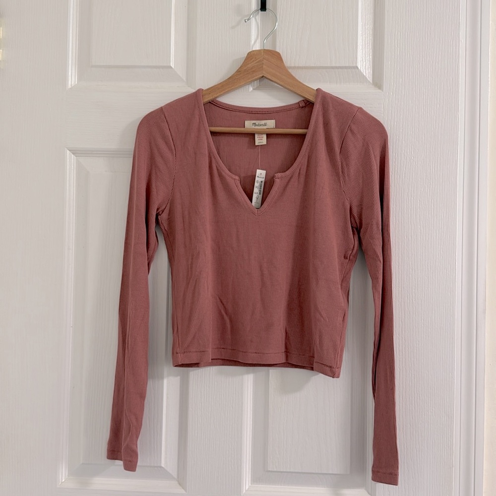 Madewell Ribbed Notch-Front